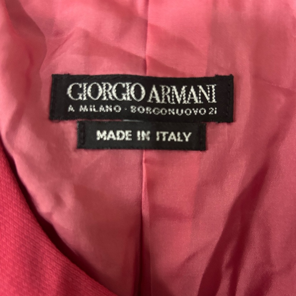 Giorgio Armani Women's Vibrant Pink Blazer
